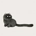 Image result for Black Fluffy Cat Art