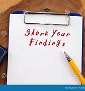 Image result for Share Your Findings