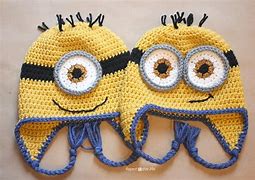 Image result for Crochet Minion Hat Pattern Free