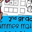 Image result for 2nd Grade Summer Math Worksheets