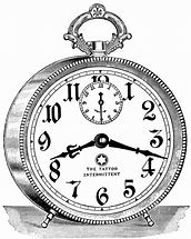 Image result for Vintage Clock Black White
