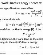 Image result for Kinetic Energy Theorem