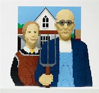 Image result for American Gothic LEGO