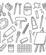 Image result for Art Tools Drawing