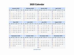 Image result for Blank Calendar Pages 2025 Printable