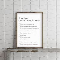 Image result for Printable 10 Commandments with Modern
