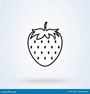 Image result for Strawberry Simple Line Vector