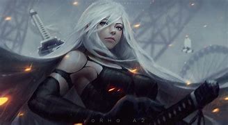 Image result for Nier Automata A2 Long Hair