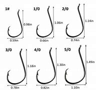 Image result for Circle Hook Size Chart Actual