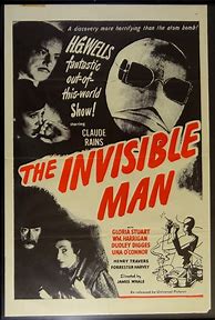 Image result for Invisible Man Posted 1933