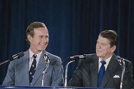 Image result for ronald reagan with George w. Bush