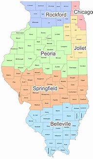 Image result for Illinois School District Boundaries Map