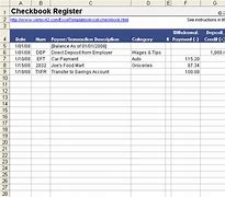 Image result for Checkbook Register Template Excel