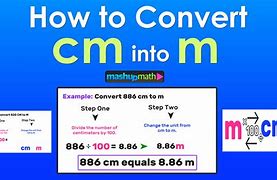 Image result for Centimeters to Meters