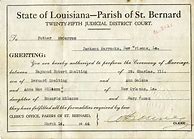Image result for Louisiana Blank Birth Certificate