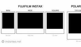 Image result for Size of Instax Film