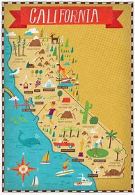 Image result for California Travel Map