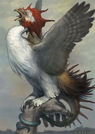 Image result for Cockatrice Mythical Creature