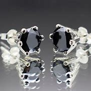 Image result for Black Diamond Earrings for Women