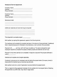 Image result for Handyman Contract Form