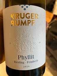 Image result for Kruger Rumpf Riesling Phyllit Feinherb