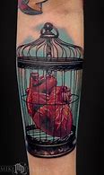 Image result for Caged Heart Tattoo