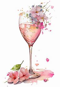 Image result for Flower Champagne Glass