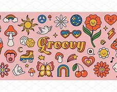 Image result for 70s Aesthetic Stickers