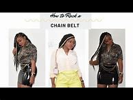 Image result for Outfits with Chain Belts