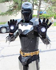 Image result for Batman with Iron Man Armor