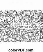 Image result for Funny Happy Birthday Coloring Pages