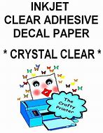 Image result for Adhesive Decal Clear