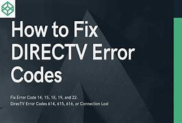 Image result for DirecTV Error