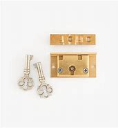 Image result for Brass Jewelry Box Lock with Key
