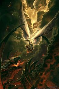 Image result for Saint Michael and the Dragon
