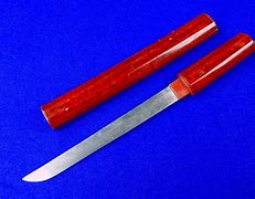 Image result for Antique Japanese Knife with Wood Scabbard