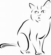 Image result for Cat Clip Art Black and White