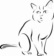Image result for Cat Clip Art Black and White