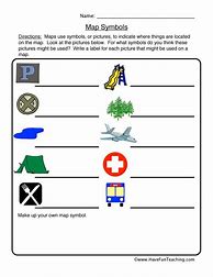 Image result for Map Symbols Worksheet