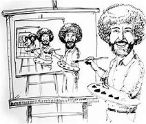 Image result for Bob Ross Caricature