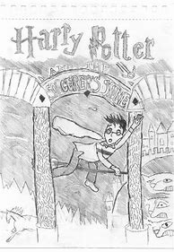 Image result for Harry Potter Book Drawing