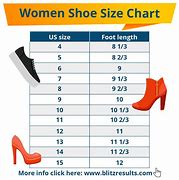 Image result for Foot Length to Shoe Size Chart