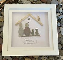 Image result for New Home Pebble Art