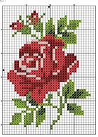 Image result for Rose Cross Stitch Fire and Ice