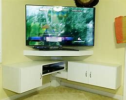 Image result for 60 Inch Floating Corner TV Stand