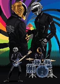 Image result for Daft Punk Pixel Art
