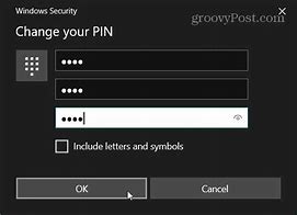 Image result for Change Pin in Windows 10