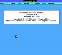 Image result for Microsoft Word 1.0