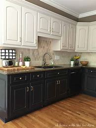 Image result for Black Cabinet Paint