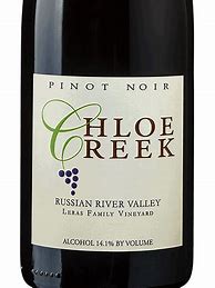 Image result for Chloe Creek Pinot Noir Leras Family